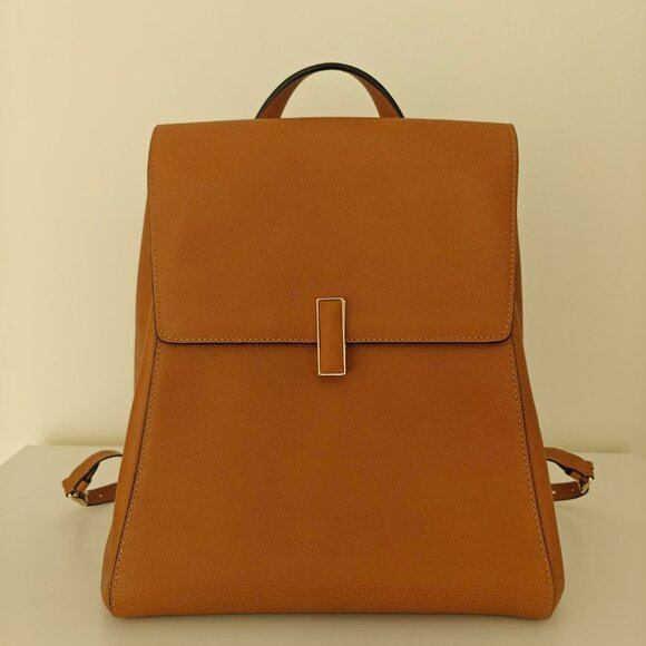 Valextra Iside Medium Backpack, Brown Color main image 13